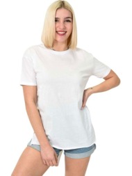 t-shirt μονόχρωμο oversized λευκό 23555