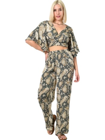 σετ σε εμπριμέ σχέδια γκρι 23808