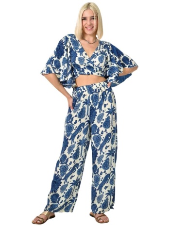 σετ σε εμπριμέ σχέδια μπλε 23807