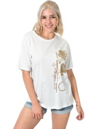 t-shirt με σχέδιο `happiness` λευκό 24241