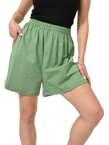 σορτς με λάστιχο στη μέση πράσινο 24224