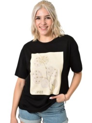 t-shirt με σχέδιο `botanee` μαύρο 24238
