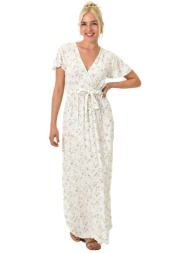 φόρεμα φλοράλ κρουαζέ εκρού 24976