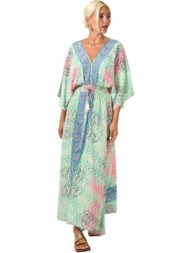 maxi φόρεμα με v λαιμόκοψη βεραμάν 25425