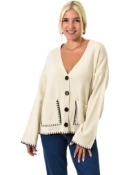 ζακέτα με κουμπιά και ...