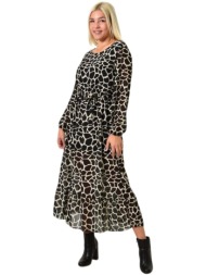 μάξι φόρεμα με μοτίβο ...