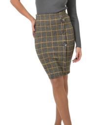 κοντή καρό φούστα με ...