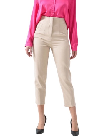 παντελόνι κουστουμιού ψηλόμεσο μπεζ 26240