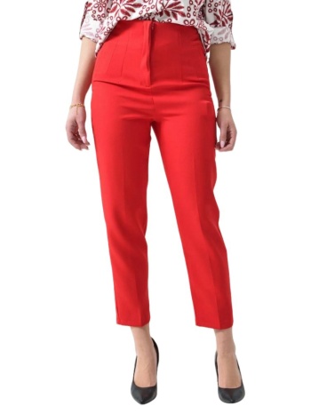 παντελόνι κουστουμιού ψηλόμεσο κόκκινο 26242