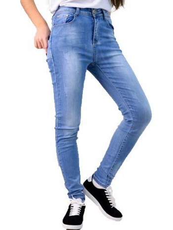 ψηλόμεσο τζιν skinny blue μπλε τζιν 970