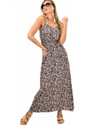 γυναικείο φόρεμα φλοράλ μωβ 10991
