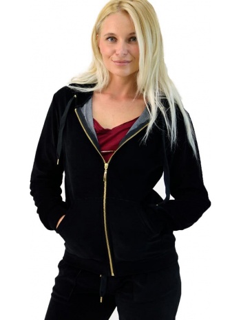 βελούδινη ζακέτα φόρμας μαύρο μαύρο 3728