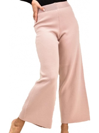 γυναικείο παντελόνι πλεκτό ροζ 8852