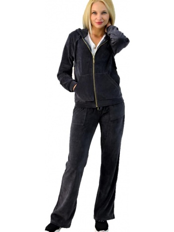 βελουτέ φόρμα σετ ανθρακί για μεγάλα μεγέθη ανθρακί 8184