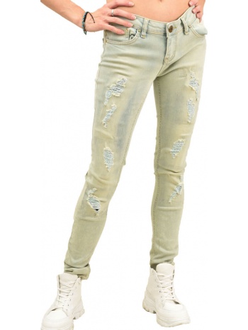 γυναικείο τζιν παντελόνι ελαστικό πράσινο 11644
