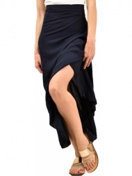 κρουαζέ φούστα με βολάν μπλε σκούρο 12236