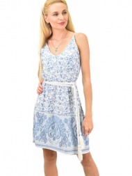 γυναικείο φόρεμα φλοράλ γαλάζιο 11630