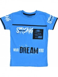 παιδική μπλούζα με τύπωμα strong μπλε 16024
