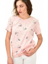 γυναικεία μπλούζα με λουλούδια ροζ 15198