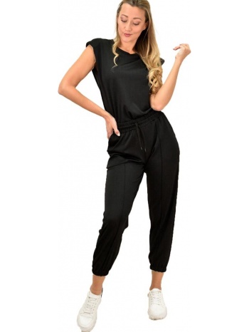 γυναικείο αμάνικο σετ μαύρο 10598