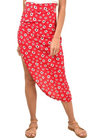 γυναικεία φούστα με σορτσάκι κόκκινο 12246