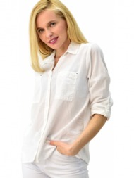​γυναικείο πουκάμισο με γιακά λευκό 5853