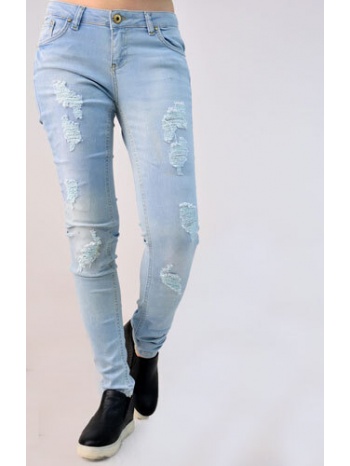 τζιν με μπαλώματα μπλε τζιν 585