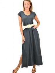 μακρύ φόρεμα με v ...