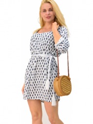 γυναικείο φόρεμα κοντό λευκό 2867