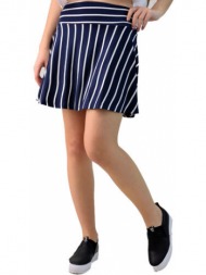 φούστα ριγέ μίνι μπλε 732