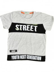 παιδική μπλούζα με σχέδιο street γκρι 15626
