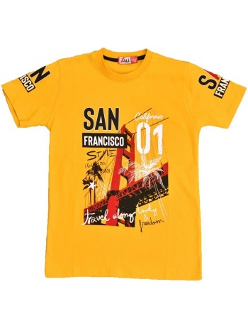 παιδική μπλούζα san francisco μουσταρδί 16012