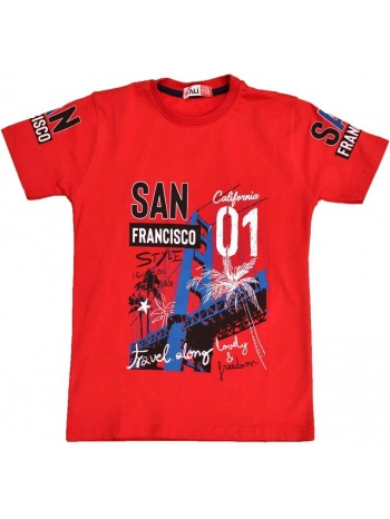 παιδική μπλούζα san francisco κόκκινο 16014