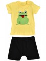 βρεφικό σετ με σχέδιο βατραχάκι κίτρινο 16293