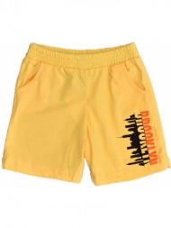 παιδικό σορτσάκι με στάμπα brooklyn κίτρινο 16444