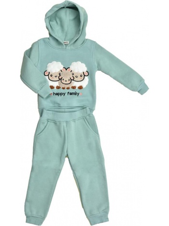 παιδικό σετ με σχέδιο προβατάκια φυστικί 17077