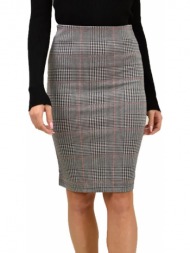 midi φούστα με λάστιχο στην μέση μαύρο 18589