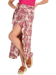 φούστα με εμπριμέ σχέδιο φούξια 26557