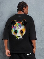 colored panda 3/4 sweater