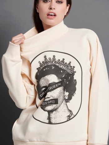 drama queen poloneck sweater