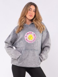 c1068 | bad bitch club - hoodie γκρι c1068