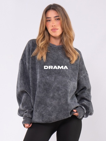 c1064 | drama - crewneck ανθρακί c1064