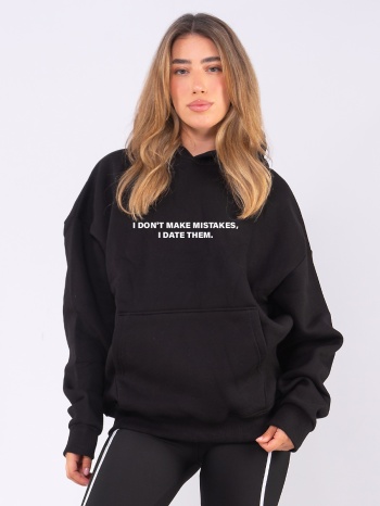 c1066 | date mistakes - hoodie μαύρο c1066
