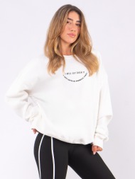 c1070 | dramatic - crewneck άσπρο c1070