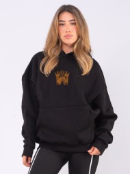 c1086 | jack o'lantern - hoodie μαύρο c1086