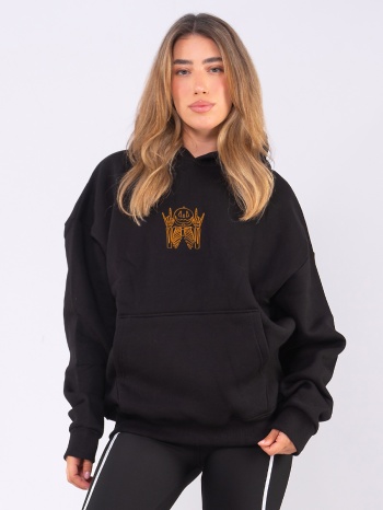 c1086 | jack o'lantern - hoodie μαύρο c1086