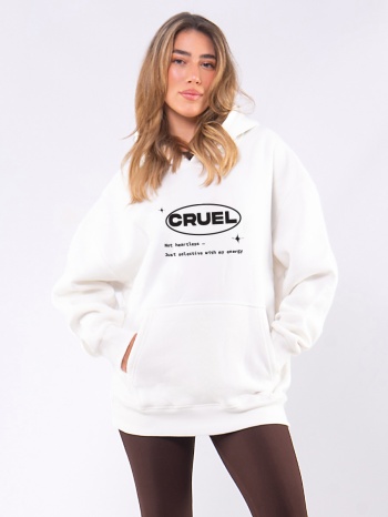 c1101 | cruel - hoodie άσπρο c1101