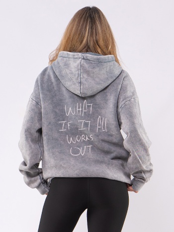 c1103 | what if - hoodie γκρι c1103