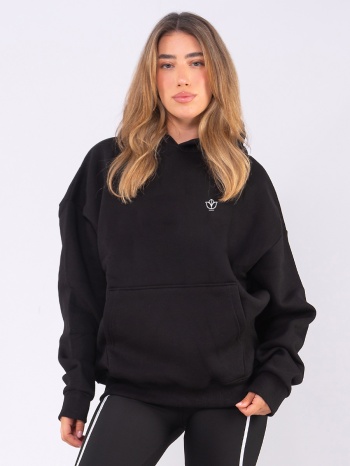 c1116 | flower logo 2 - hoodie μαύρο c1116 σε προσφορά