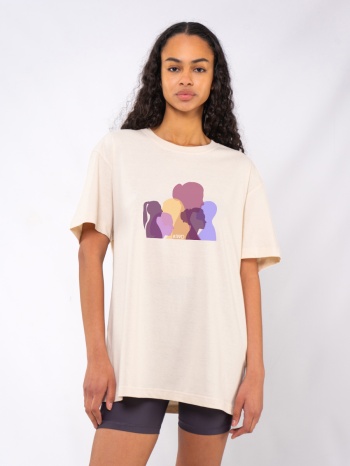c1121 | silhouettes - tee μπεζ c1121